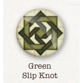 Patchwork Pendants | Green Slip Knot Necklace