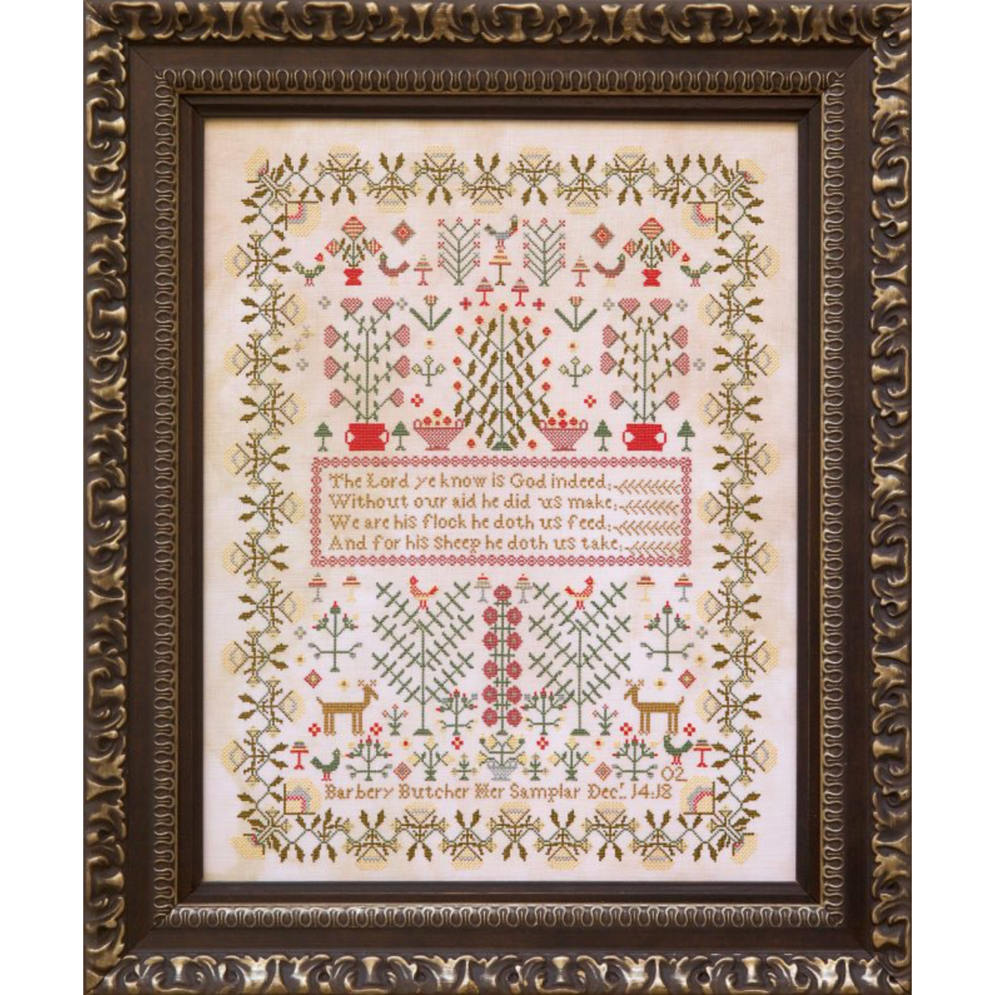 Hands Across The Sea Samplers | Barbery Butcher 1802 ~ d'Alger Floss Pack - 36 ct & 40 ct