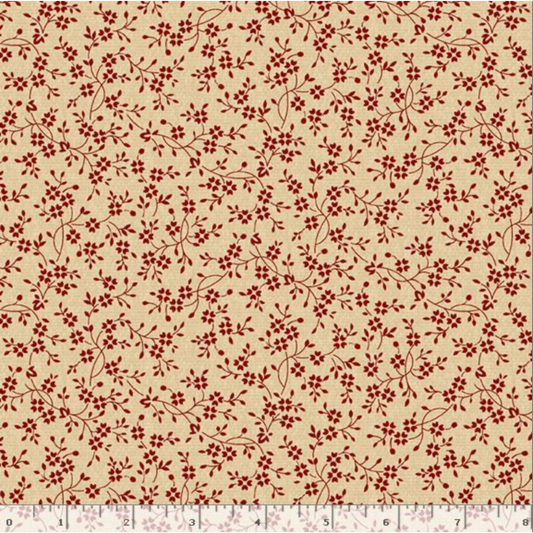 Liberty Island ~ Small Floral ~ ﻿﻿R261664D RED