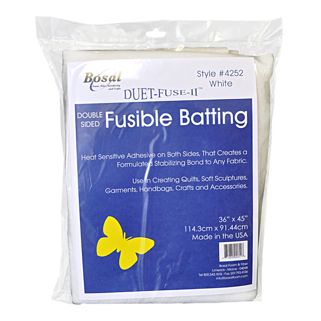 Bosal ~ Duet Fuse II Double Sided Fusible Batting 36in x 45in