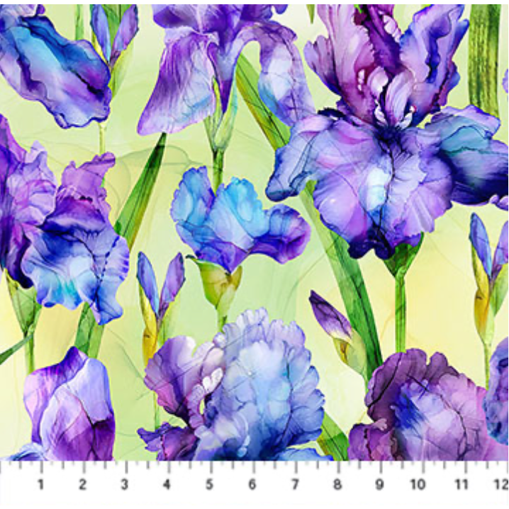 Infatuation ~ Iris Feature ~ DP28613-74 Green Multi