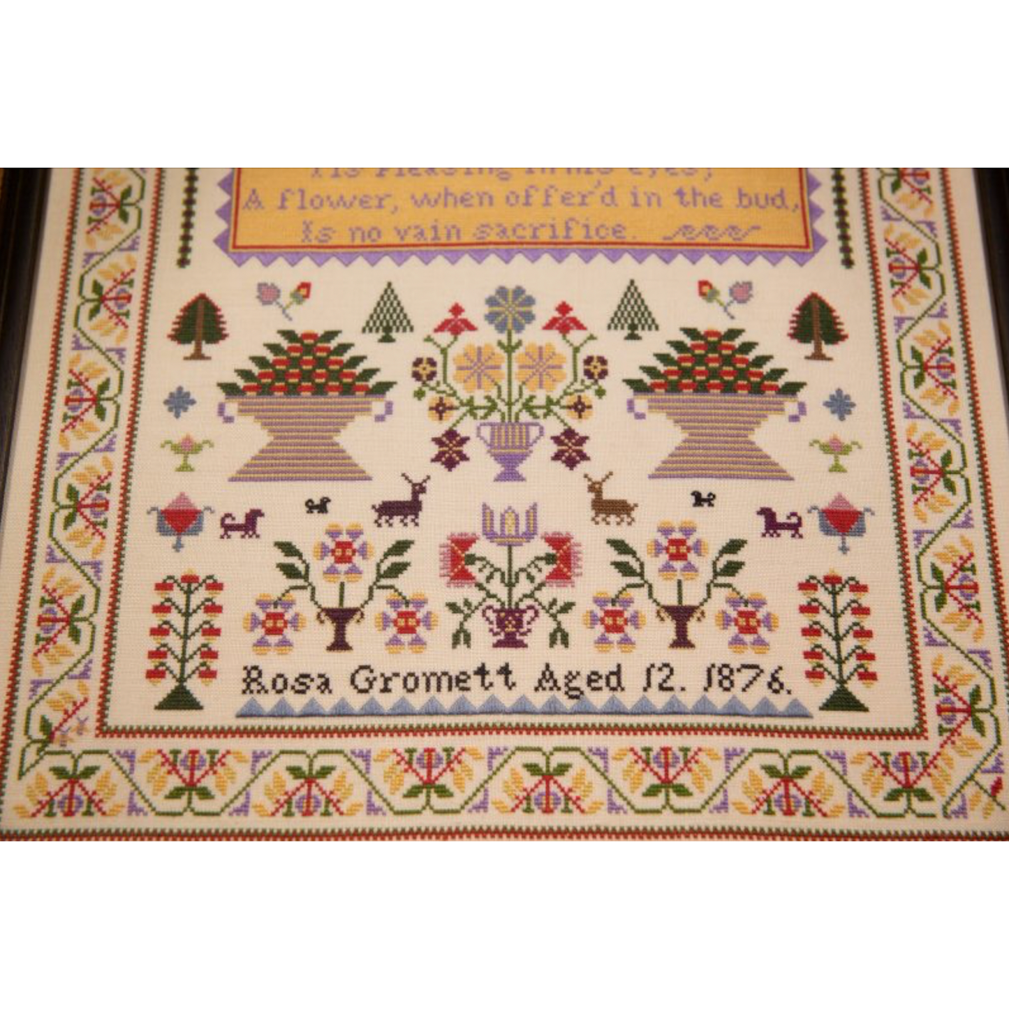 Hands Across The Sea ~ Rosa Gromett Just The Ticket Tabbycat Linen