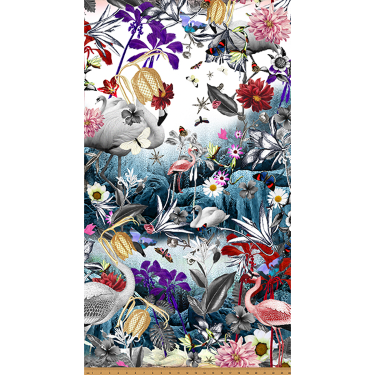 Concrete Jungle ~ V5324 264 Flamingo ~ One Yard