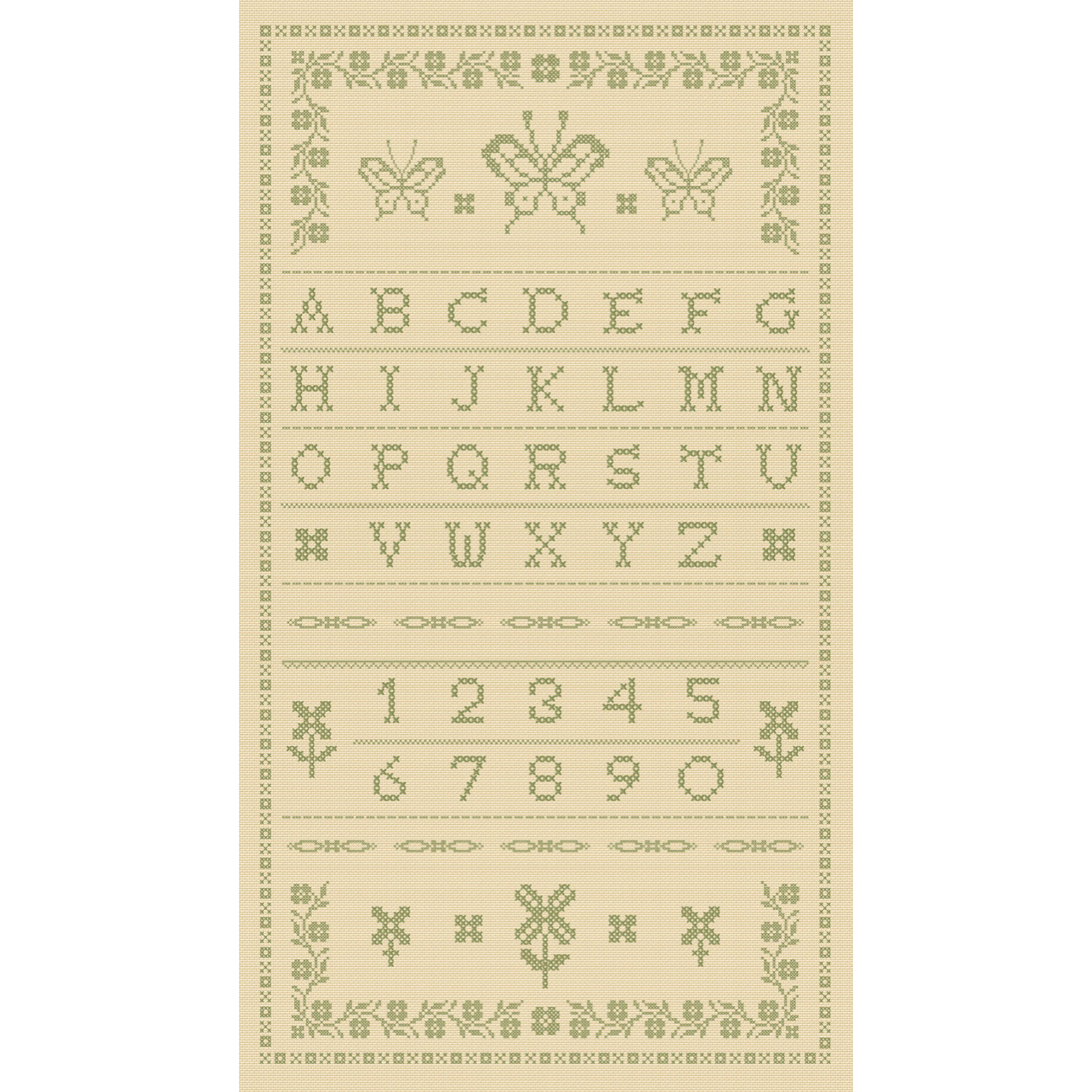 Katheen's Story ~ Crosstitch Panel ~ R161759P  SAGE