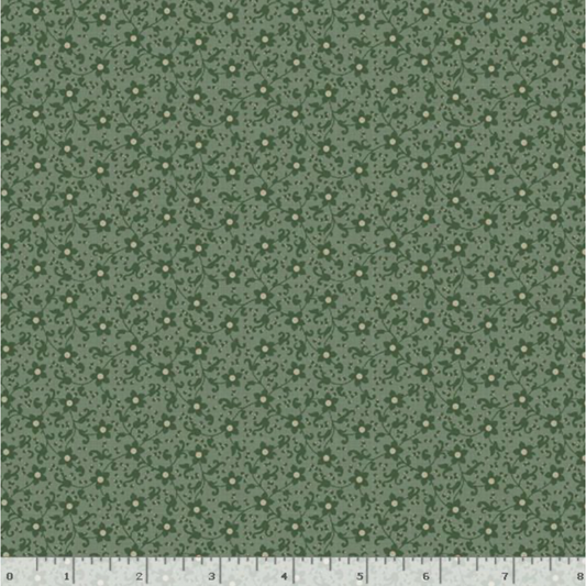 Grace Elizabeth ~ Flower Scroll ~ R101686D GREEN