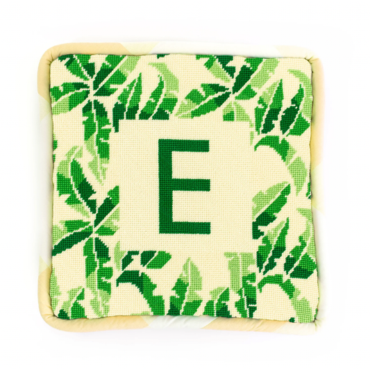 Elizabeth Bradley | Cream Banana Palm Leaf Pillow PRE-ORDER