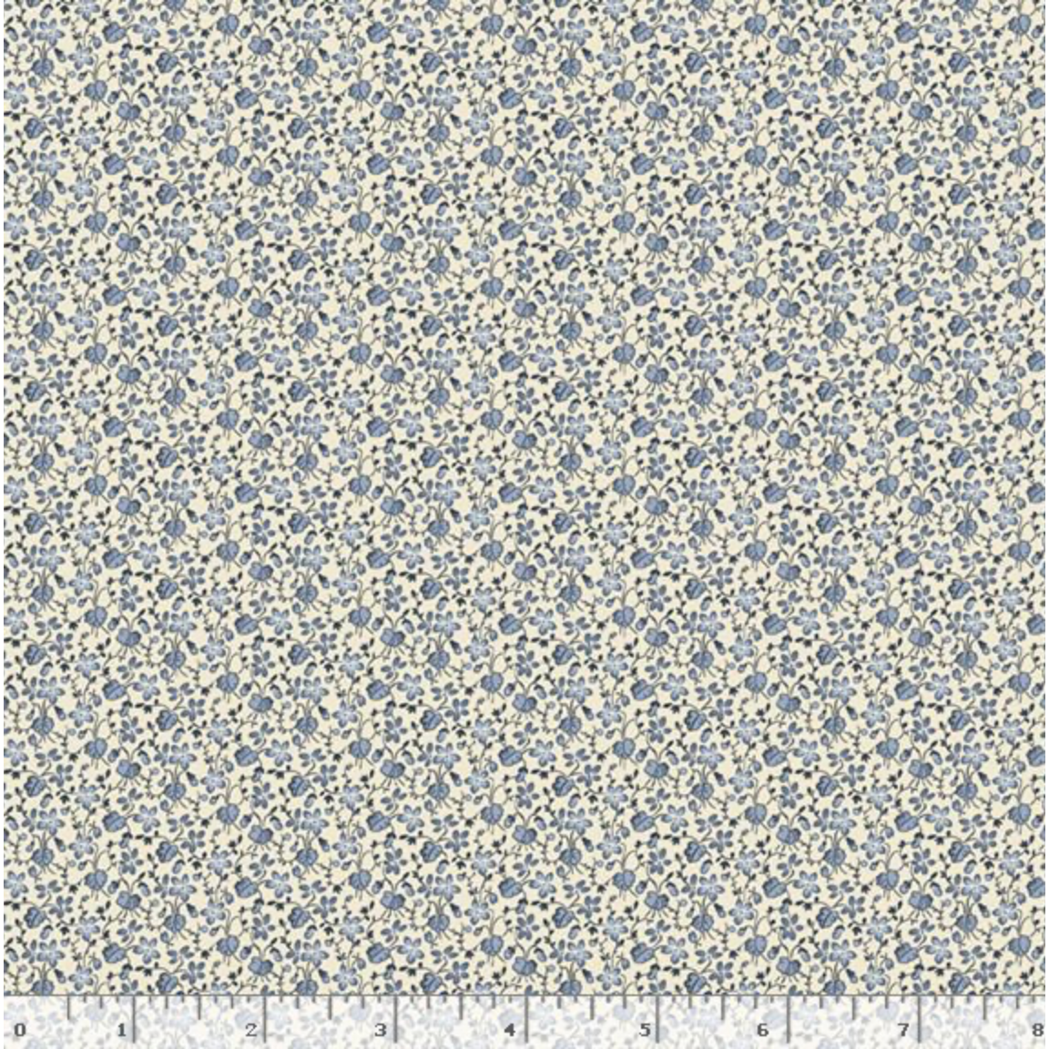 Grace Elizabeth ~ Petite Flowers ~ R101688D BLUE