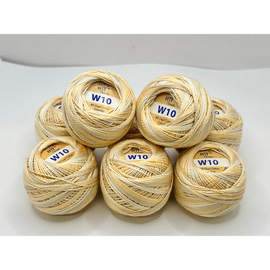 Old Tattered Flag Pearl W10 ~ Antique Lace