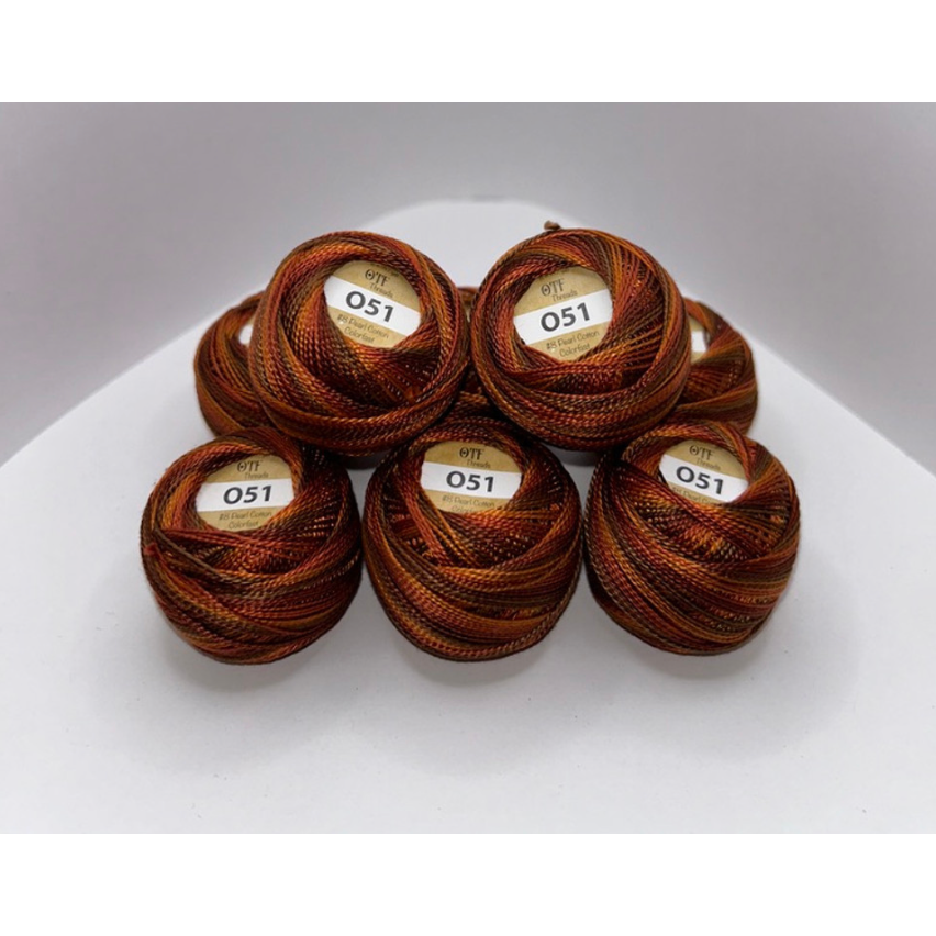 Old Tattered Flag Pearl O51 ~ Dirty Pumpkin