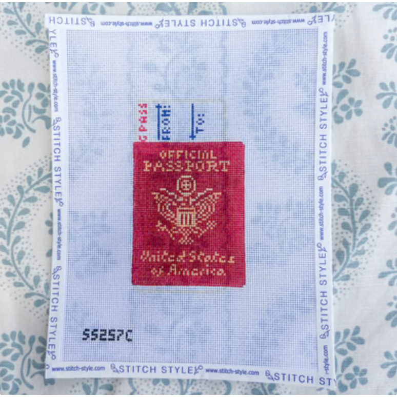 Stitch Style Needlepoint | Passport Needlepoint Canvas