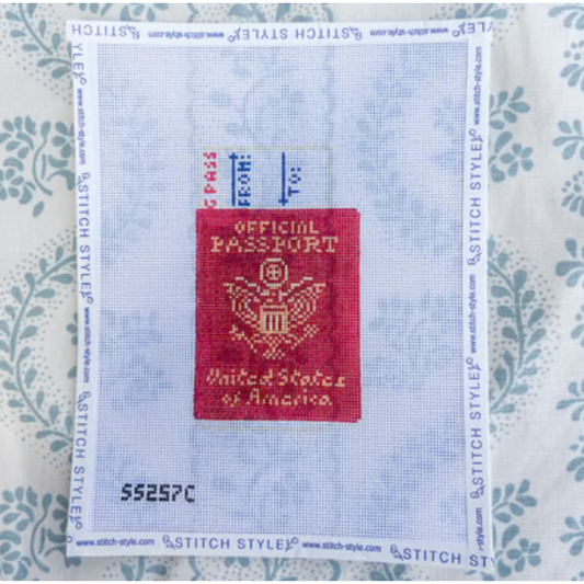 Stitch Style Needlepoint | Passport Needlepoint Canvas