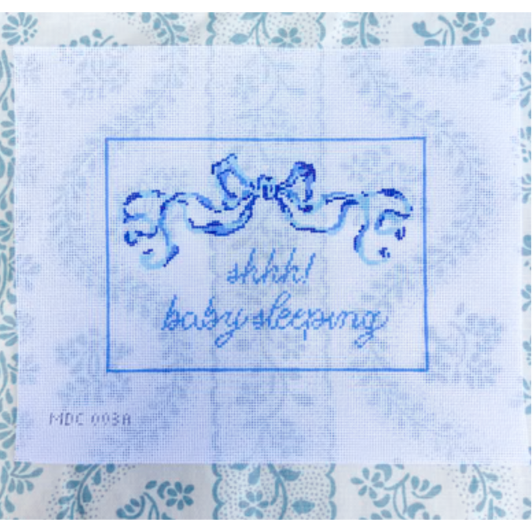 Stitch Style Needlepoint | Shh! Baby Sleeping Needlepoint Canvas