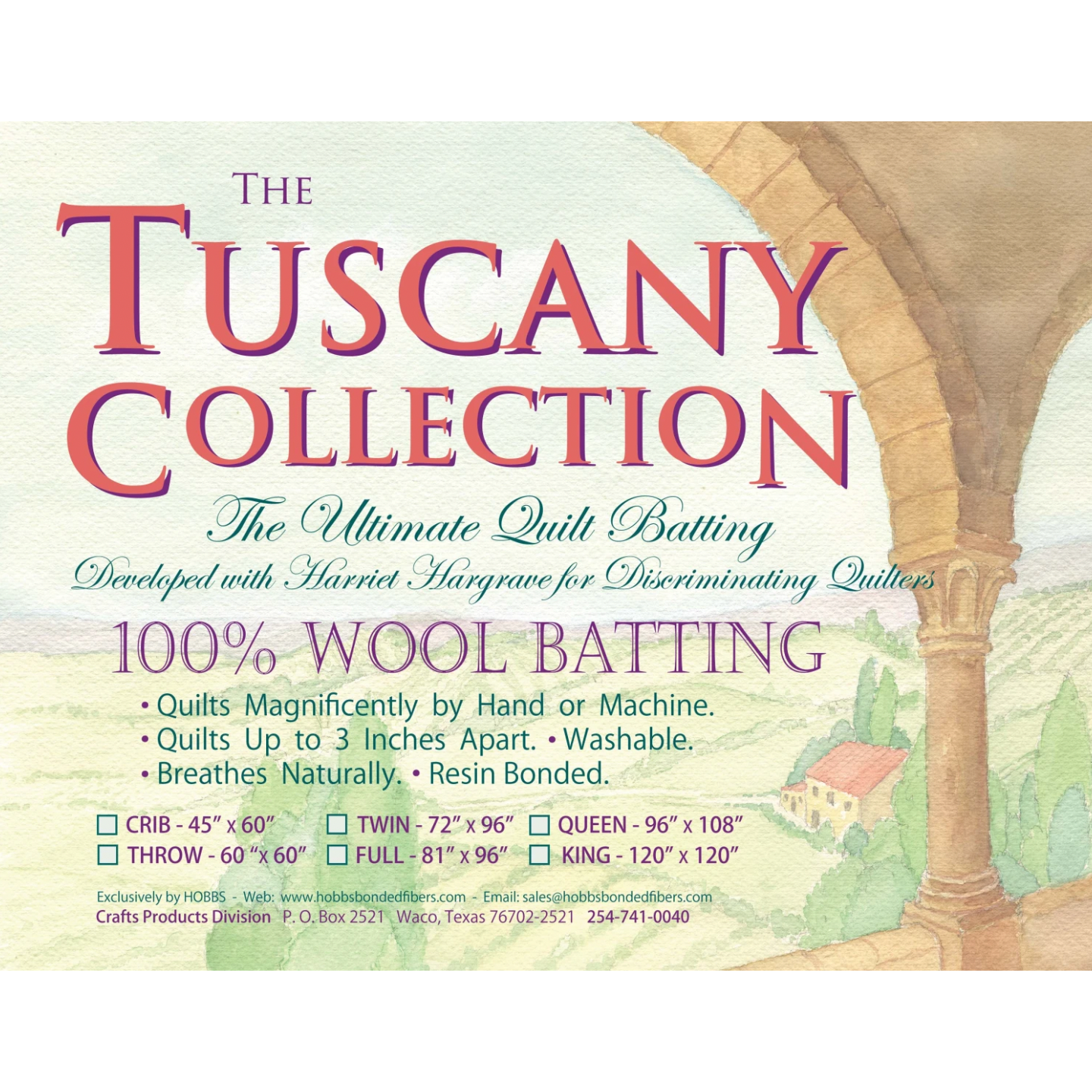 Tuscany 100% Washable Wool ~ 120in x 120in King