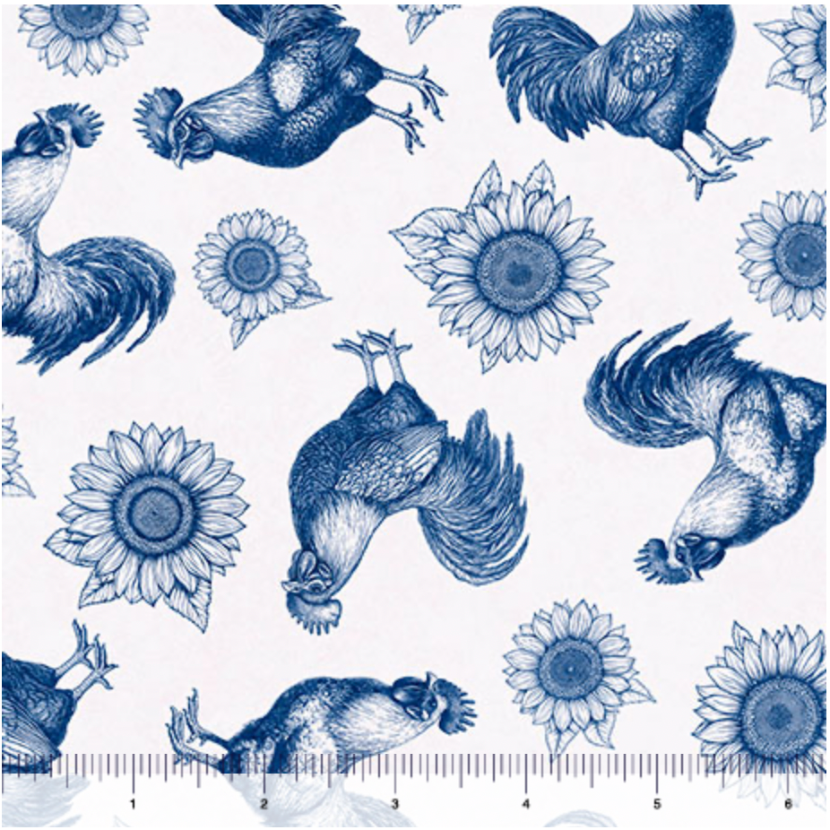 Rule the Roost ~ Roosters and Sunflowers ~ 31501 B