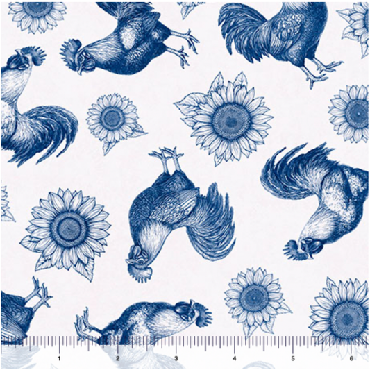 Rule the Roost ~ Roosters and Sunflowers ~ 31501 B