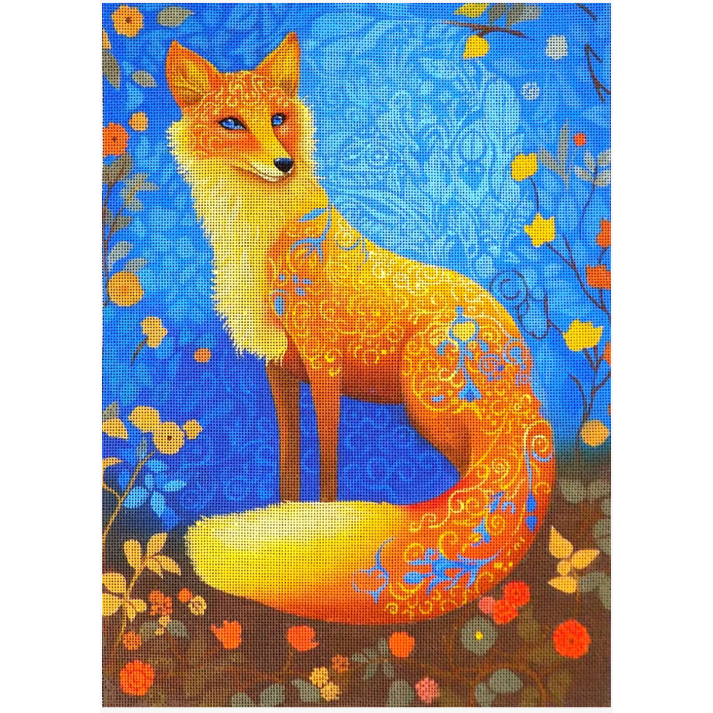 Love You More Needlepoint | Woodland Fox