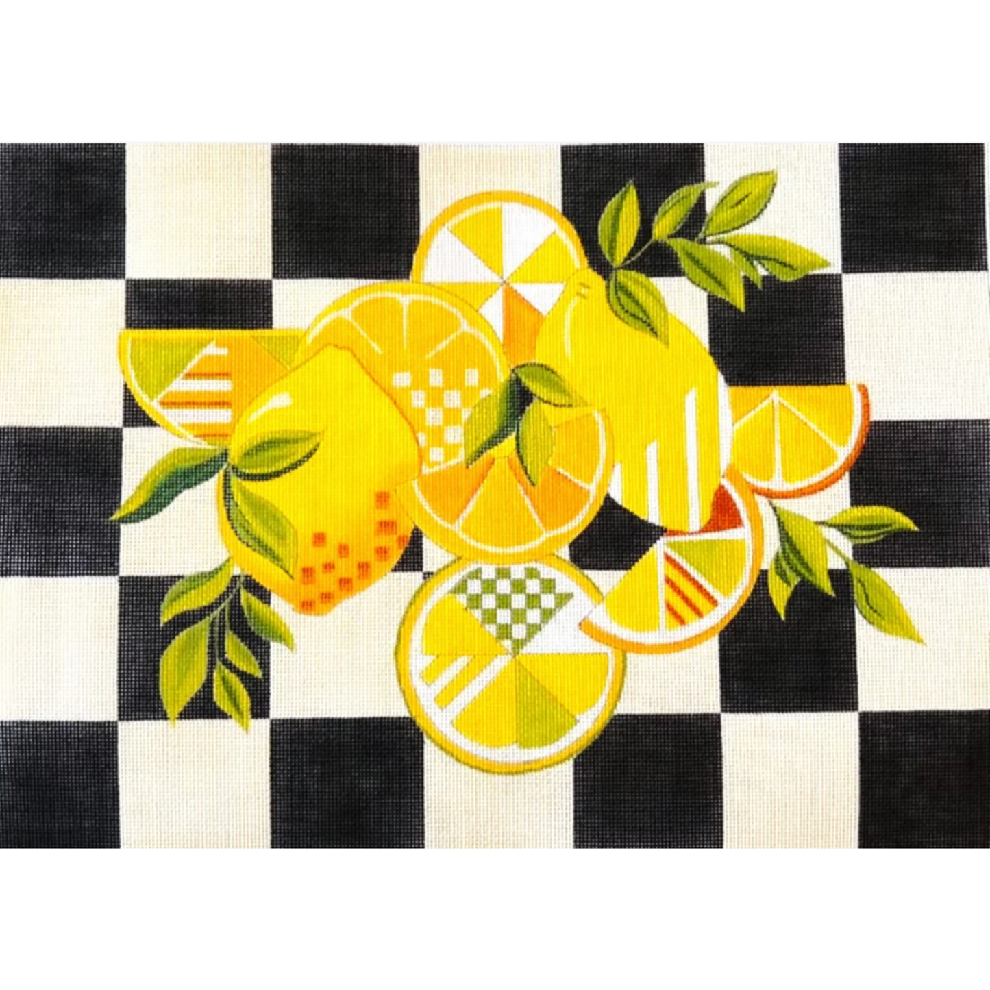 Love You More Needlepoint | Lemons