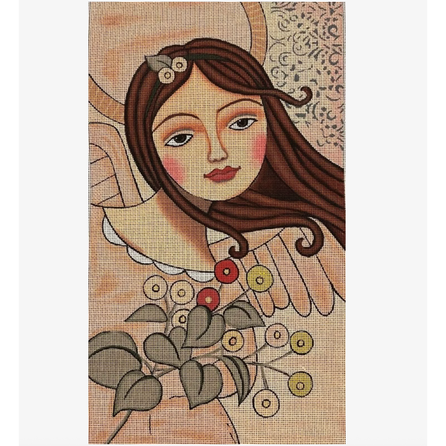 Love You More Needlepoint | Angels Bouquet