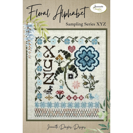 Jeannette Douglas Designs | Floral Alphabet Sampling Series: XYZ MARKET 2026