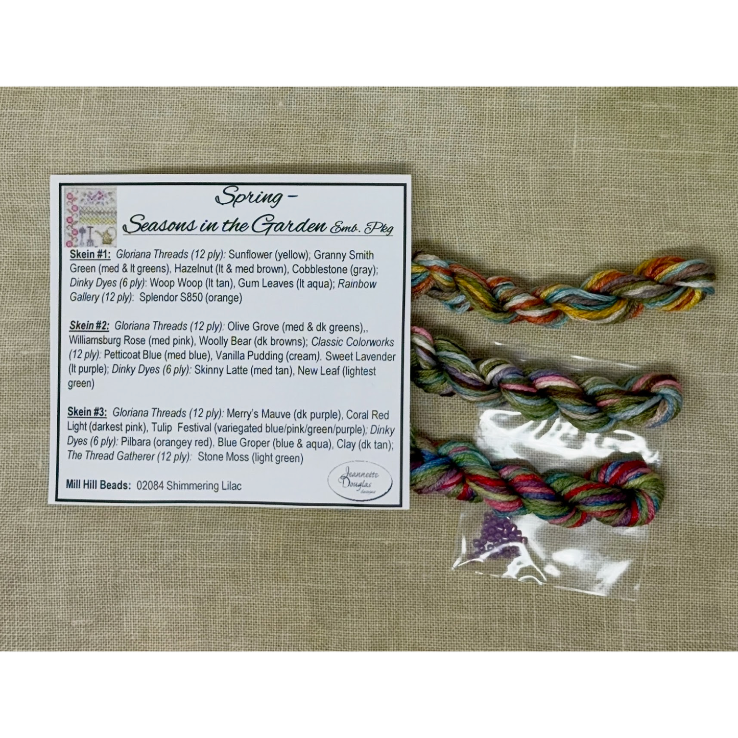 Jeannette Douglas Designs | Spring - Seasons ﻿in the Garden Embellishment Pack MARKET 2026