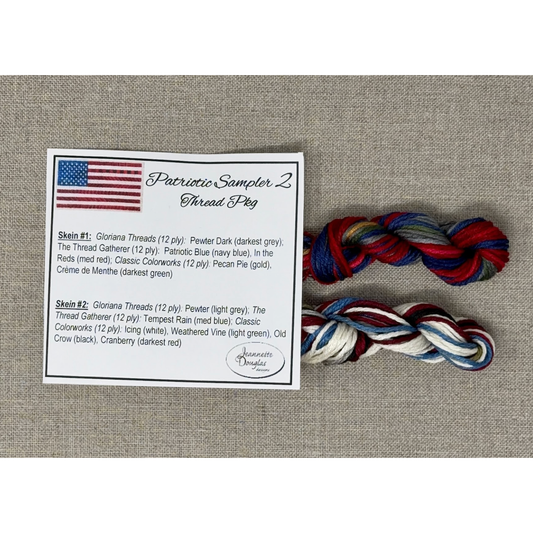 Jeannette Douglas Designs | Patriotic Sampler 2 Thread Pack MARKET 2026