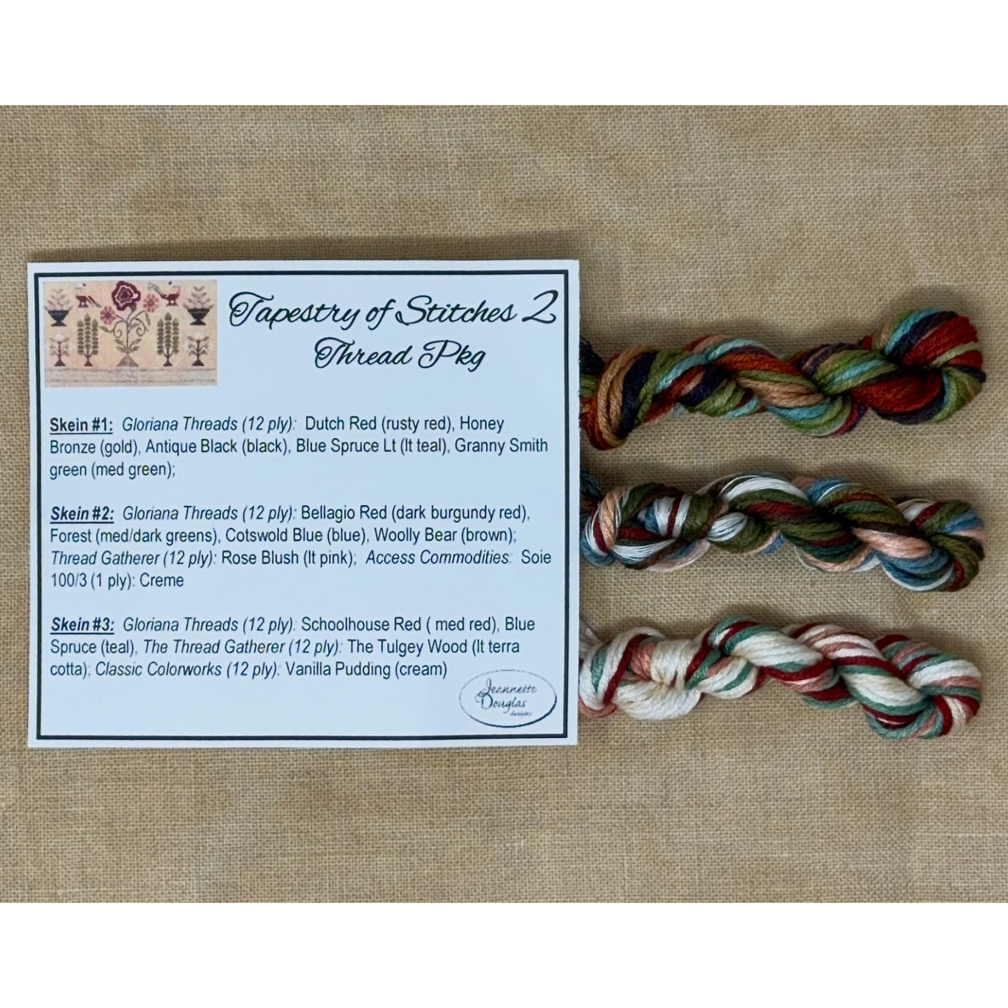 Jeannette Douglas Designs | Tapestry of Stitches 2 Thread Pack MARKET 2026