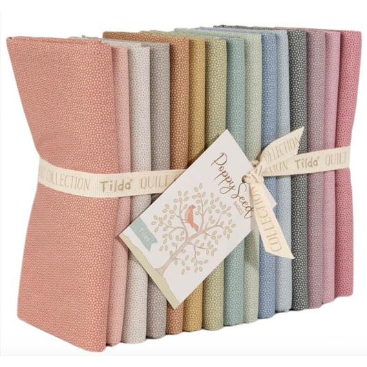 Tilda ~ PoppySeed ~ Fat Quarter Bundle ~ TIL300270 15 pcs