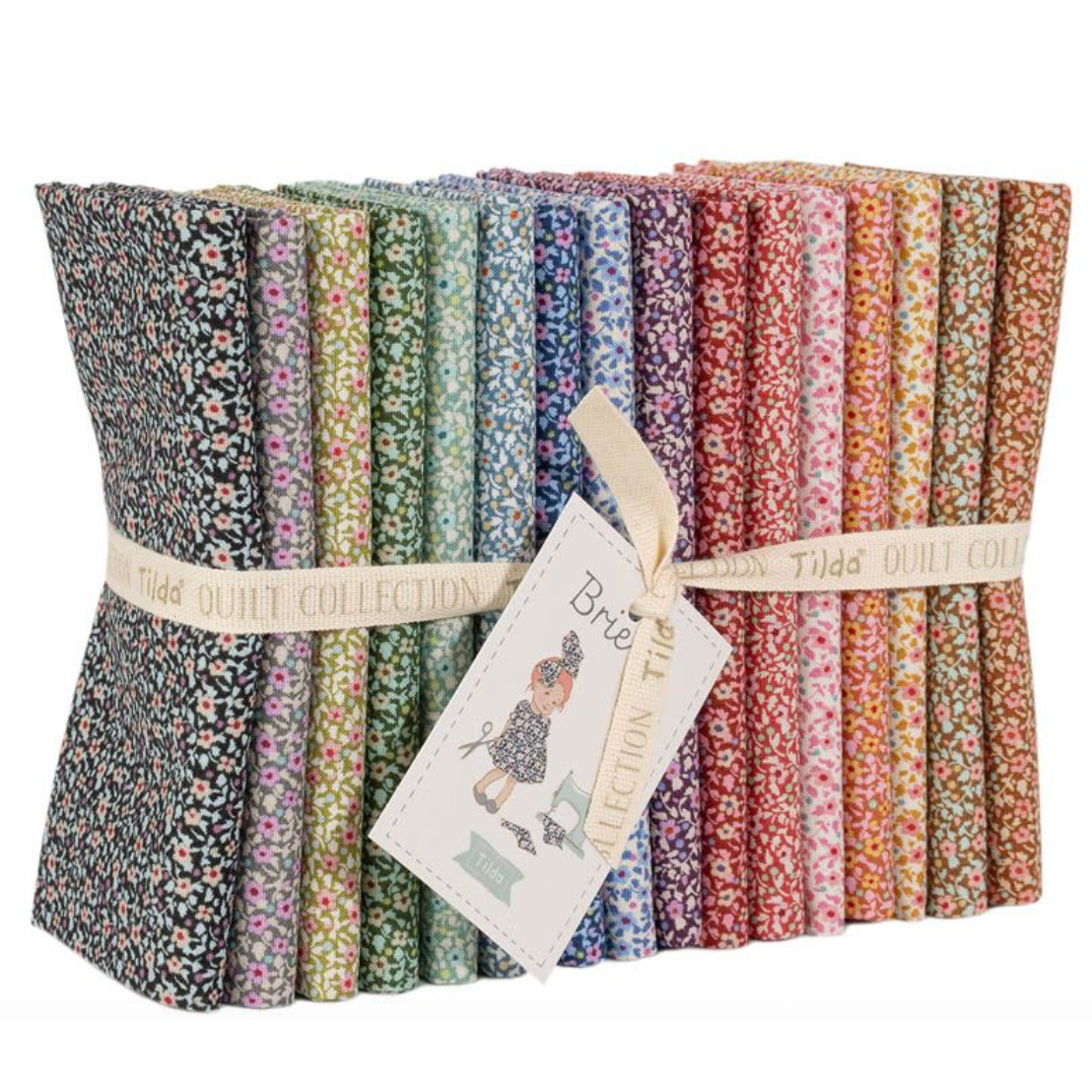 Tilda ~ Brie Basics ~ Fat Quarter Bundle ~ TIL300272 16 pcs