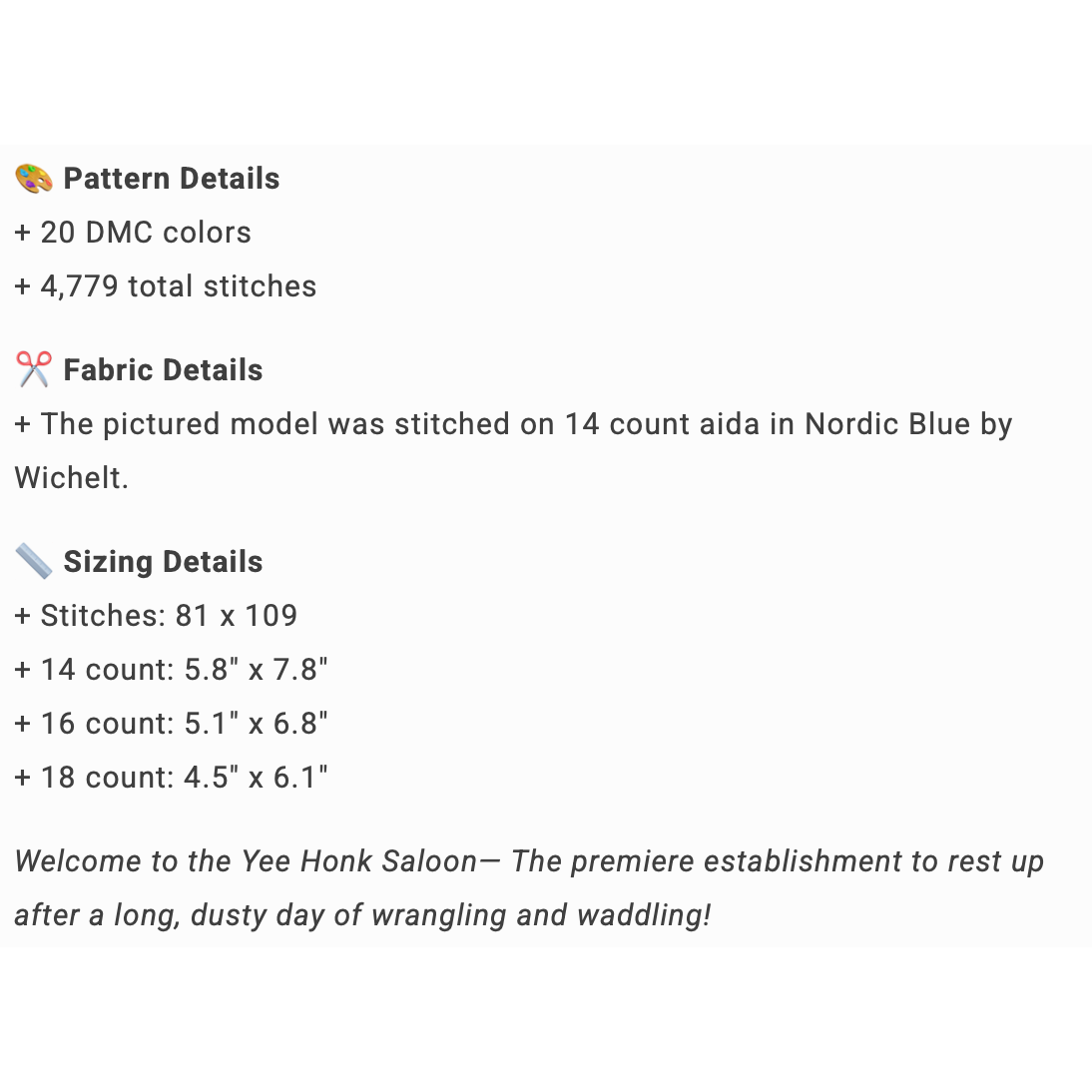 Fine Frog Stitching | Yee Honk Saloon MARKET 2026