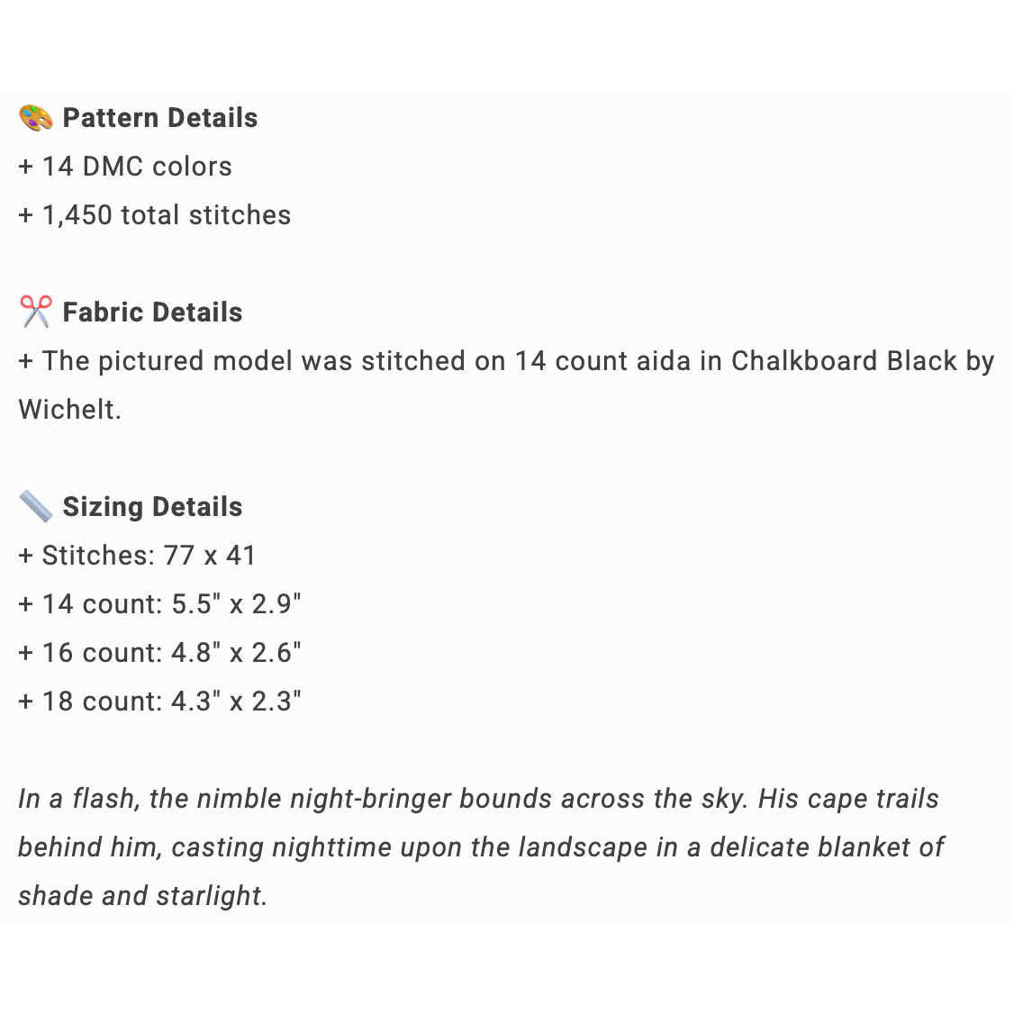 Fine Frog Stitching | Nimble Nightbringer MARKET 2026