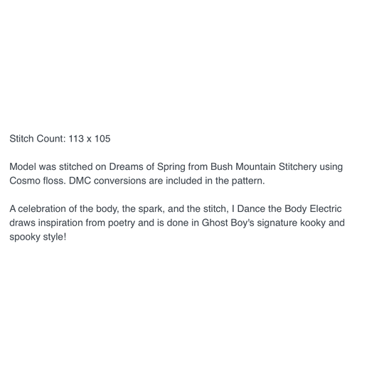 Ghost Boy | I Dance the Body Electric MARKET 2026