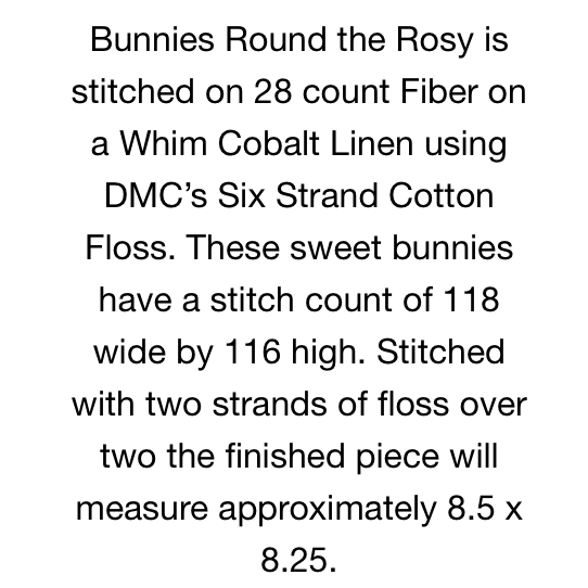 Luhu Stitches | Bunnies Round the Rosy MARKET 2026