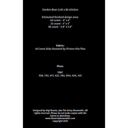 The Artsy Housewife | Garden Bear MARKET 2026 (Copy)