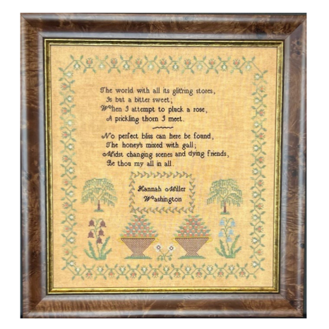 Queenstown Sampler Designs | Hannah Miller c1820 MARKET 2026