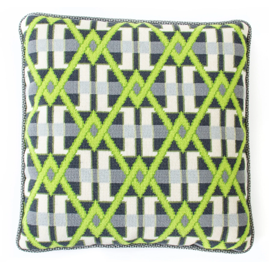 Needlepoint To Go | Broadway Green Needlepoint Canvas