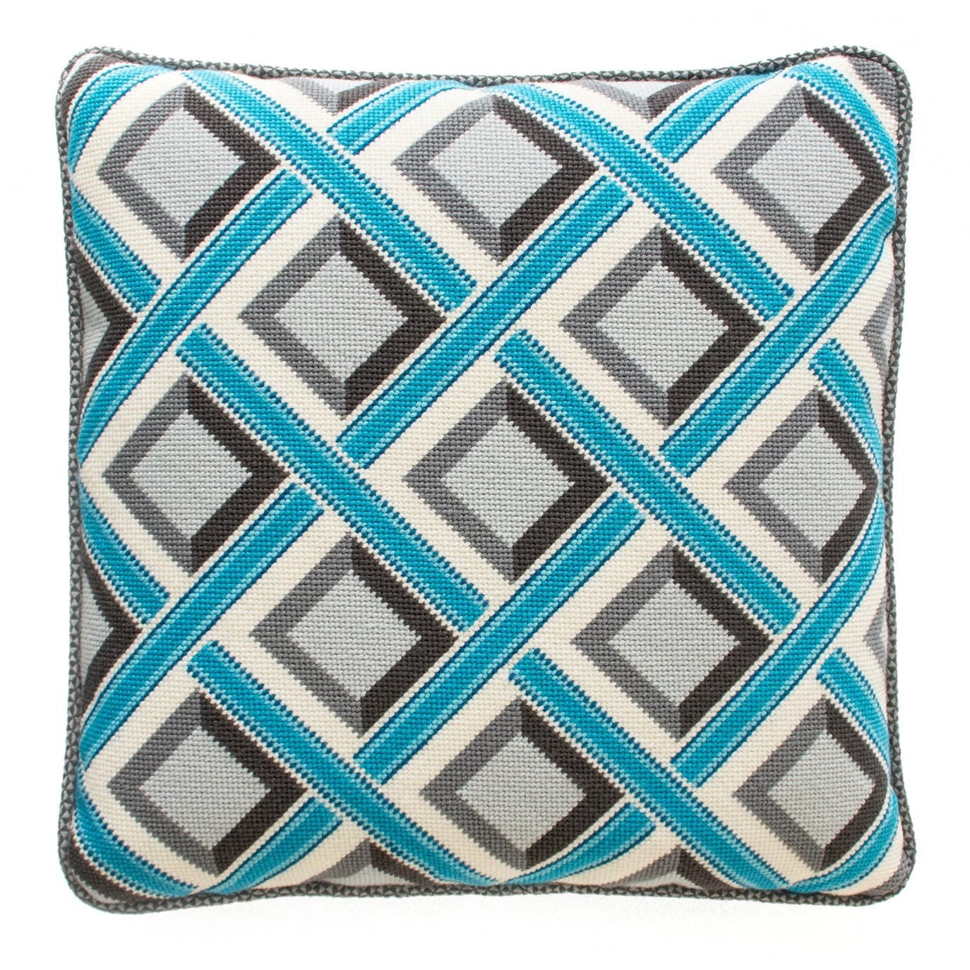 Needlepoint To Go | Havana Blue Needlepoint Canvas