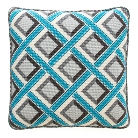 Needlepoint To Go | Havana Blue Needlepoint Canvas