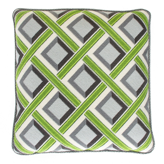 Needlepoint To Go | Havana Green Needlepoint Canvas