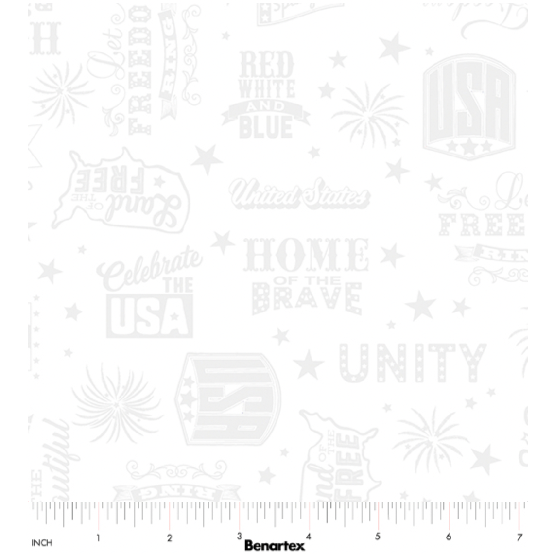 Liberty Whites ~ Patriotic Words 15211-09 White