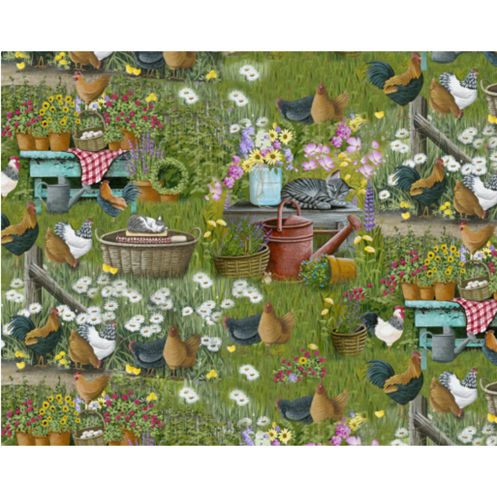 Farmall Plank ~ Farm Chickens & Kittens 10541