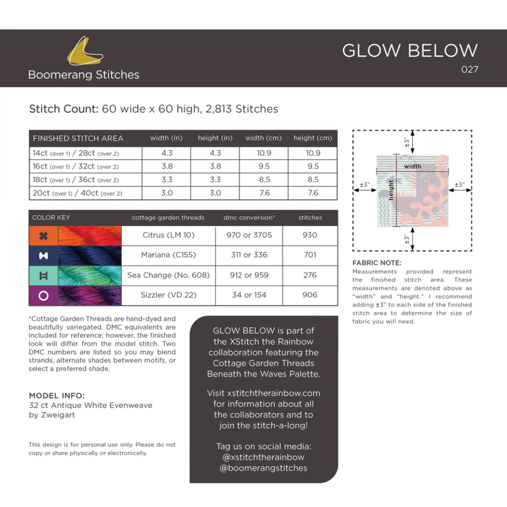 Boomerang Stitches | Glow Below MARKET 2026
