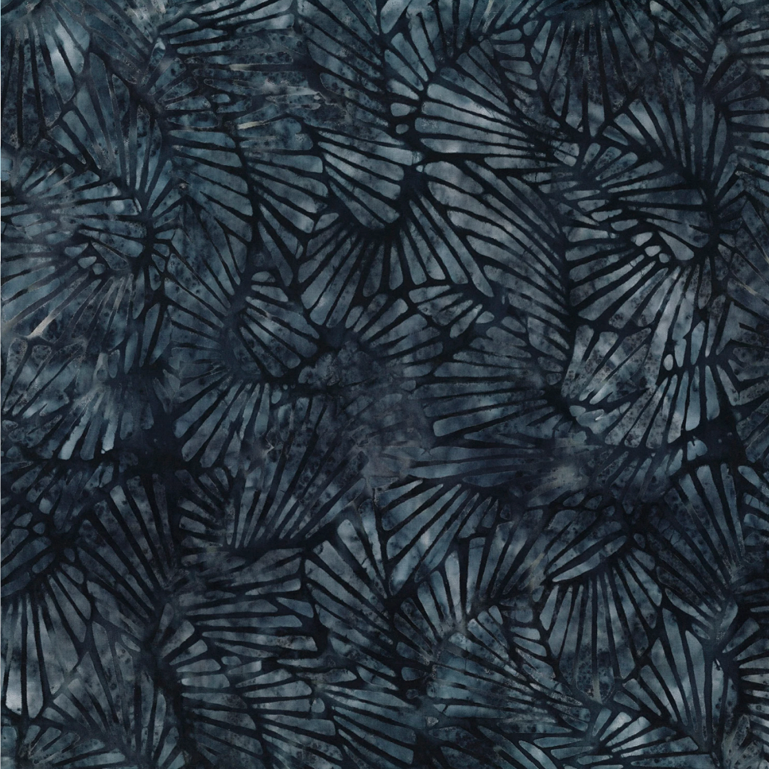 Forest Trails ~ Fans 22316-449 Navy Blue