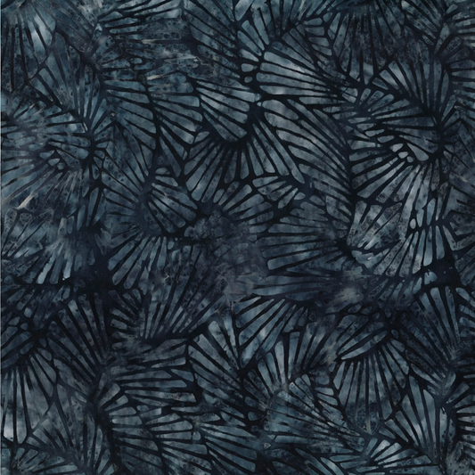 Forest Trails ~ Fans 22316-449 Navy Blue