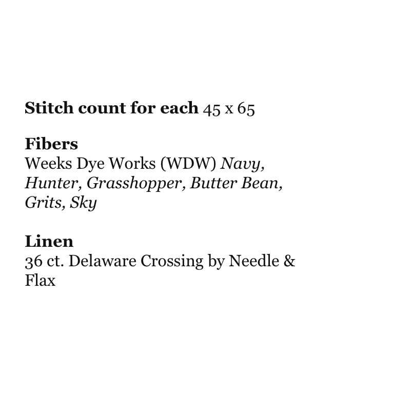 October House Fiber Arts  | Blue Notes - Number 1 - MARKET 2026