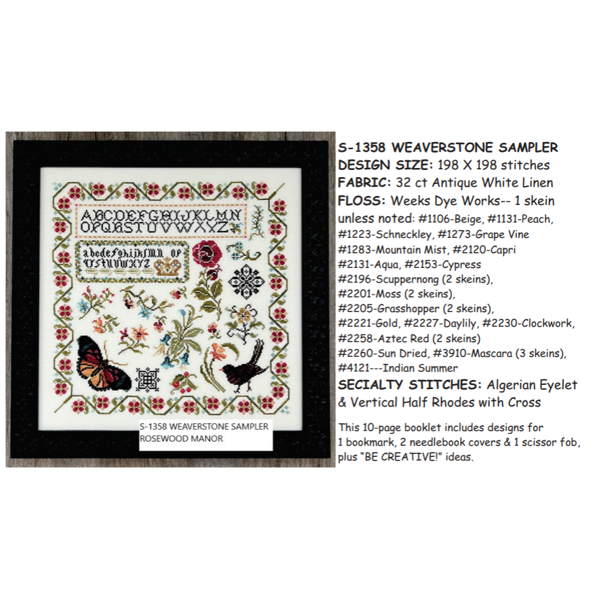 Rosewood Manor | Weaverstone Sampler MARKET 2026