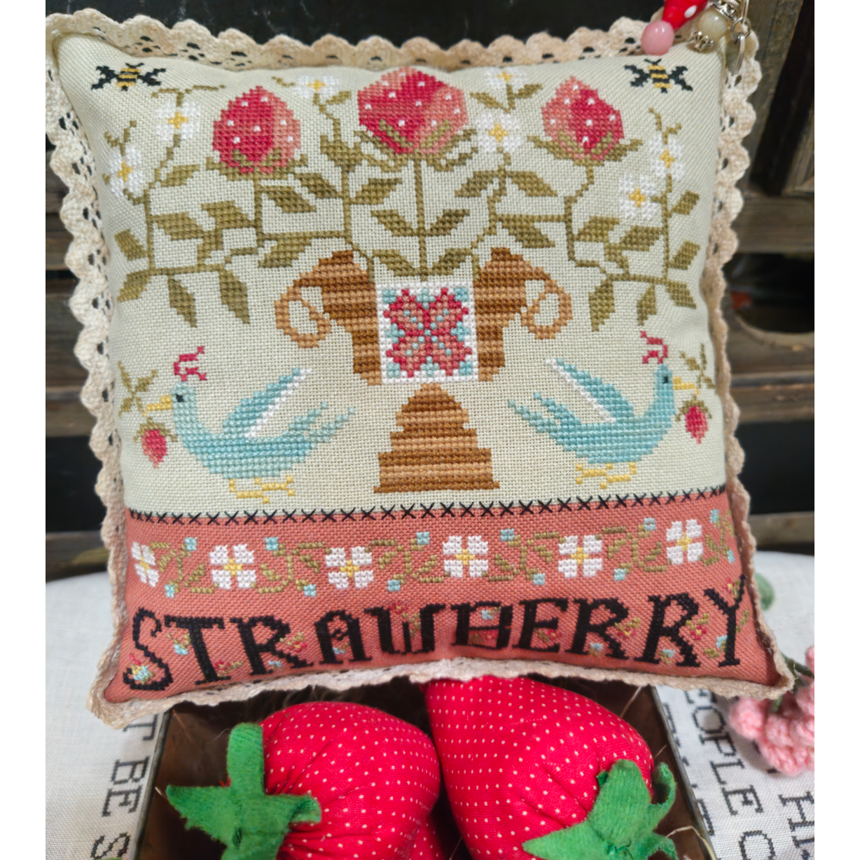 Quaint Rose Needlearts  | Strawberry Urn MARKET 2026