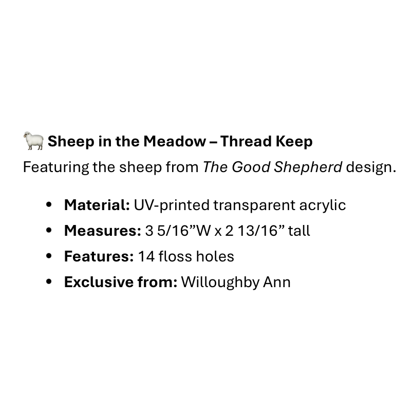 December Stitches  | Sheep in the Meadow – Thread Keep MARKET 2026