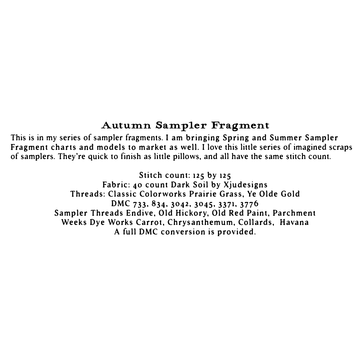 Shakespeare's Peddler  | Autumn Sampler Fragment MARKET 2026