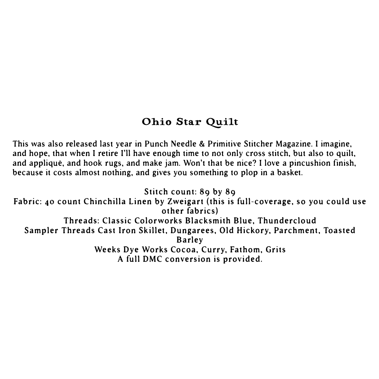Shakespeare's Peddler  | Ohio Star Quilt MARKET 2026