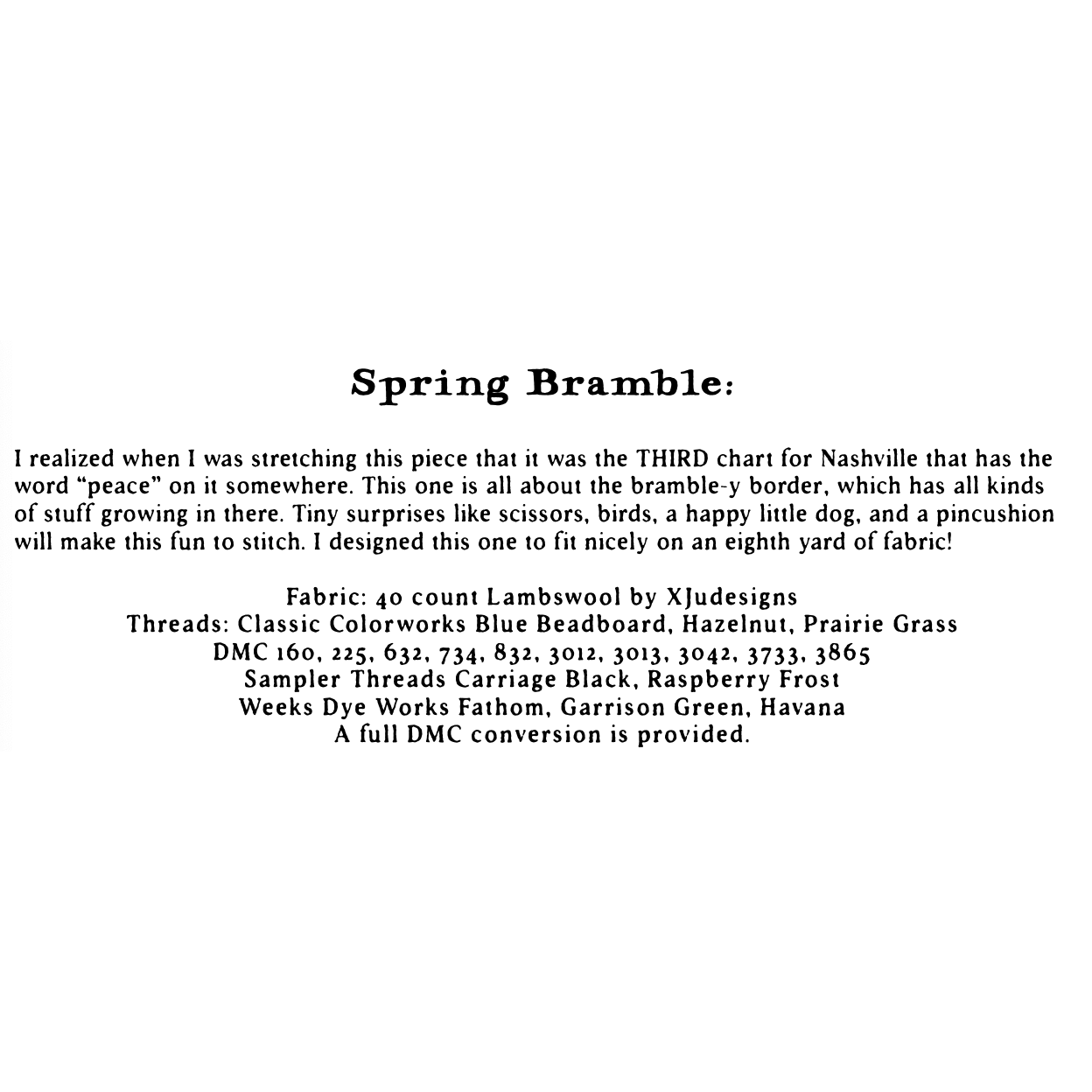 Shakespeare's Peddler  | Spring Bramble MARKET 2026
